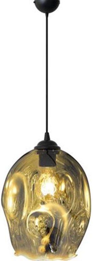 BES LED Meteorum XL Hanglamp - Ovaal - Chroom Glas - E27