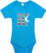 Bellatio Decorations Shoppartners Bv Love you to the moon and back tekst baby rompertje blauw baby jongens - Kraamcadeau / babyshower - Babykleding 68