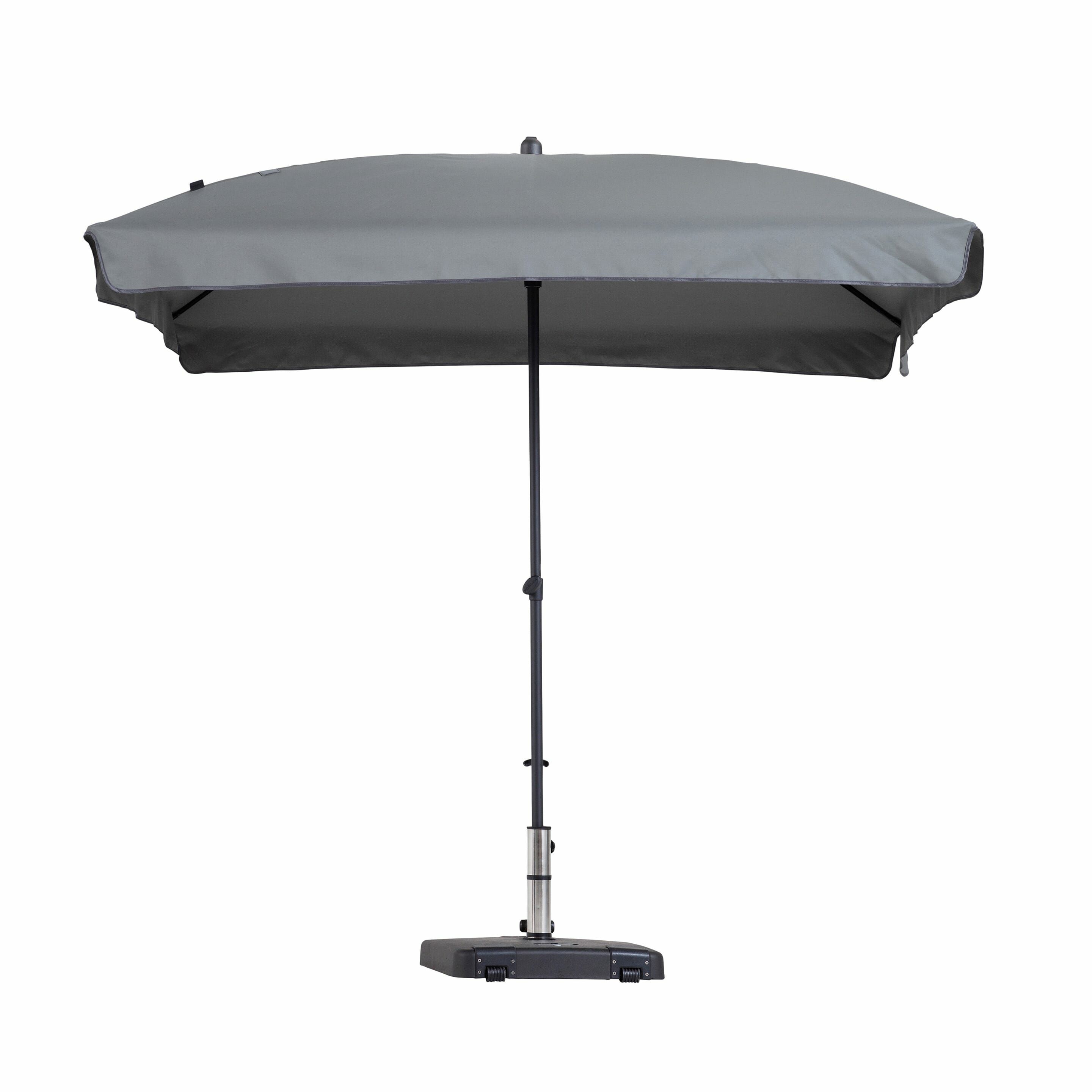 Madison Patmos Rectangle Parasol - Grey - 210x140cm
