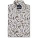 OLYMP Level 5 body fit overhemd - mouwlengte 7 - popeline - blanc à motif beige et marron - Strijkvriendelijk - Boordmaat: 42 (EU maat: L)