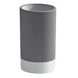 Gedy Grijs, G-New Mizar, badkamer, tandenborstelhouder van keramiek, 2 jaar garantie, R&E-design, afmetingen 10,8 x 6,4 x 6,4 cm, uniek