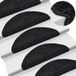 Mks Tapis d'escalier, tapis de marches, marchettes d'escalier auto-adhésif sécurité 56x17x3 cm noir
