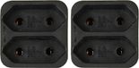 Benson Stopcontact splitter - 2x - duo - zwart