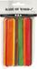 Creativ company CC Constructiehoutjes Gekleurd L: 11,4 cm B: 10 mm 30 stuks