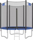 OutdoorMatch trampoline - Sam - 183 cm - avec filet de sécurité et échelle - bleu - charge maximale 150 kg