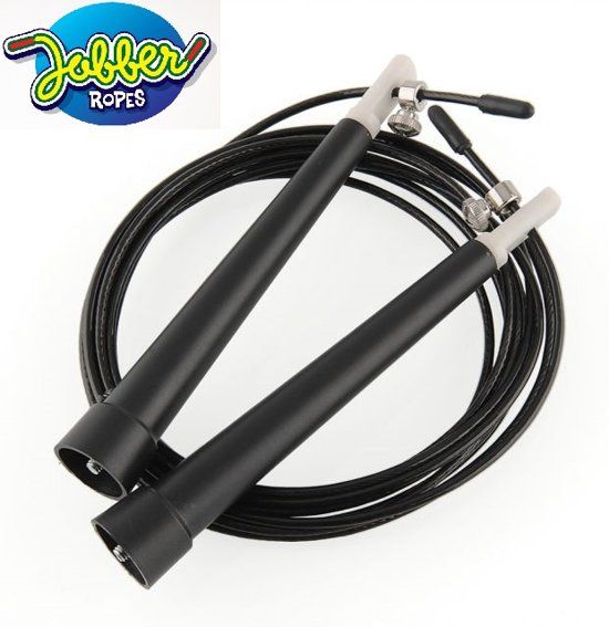 Jobber Ropes Verstelbaar sport springtouw Speed Rope Crossfit Springtouw Jump Rope Jobber Rope Boks Fitness springtouw ZWART - GRATIS VERZENDING