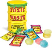 Toxic Waste Yellow Sour Candy Drum - 12 stuks