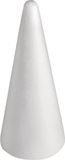 Rayher hobby materialen Rayher Piepschuim vorm/figuur spitse kegel - wit - H28 cm