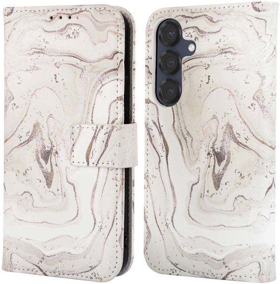 imoshion Design Bookcase voor de Samsung Galaxy S25 - Sandy Marble