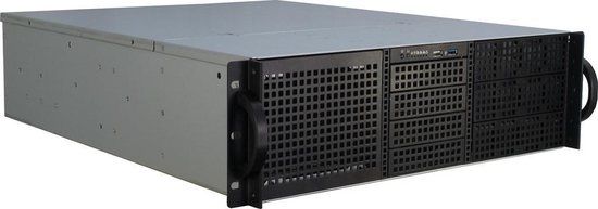 Inter-Tech 3U-30240 Rack Zwart | Server Behuizing | 14x 2.5" / 12x 3.5" / 6x 5.25"
