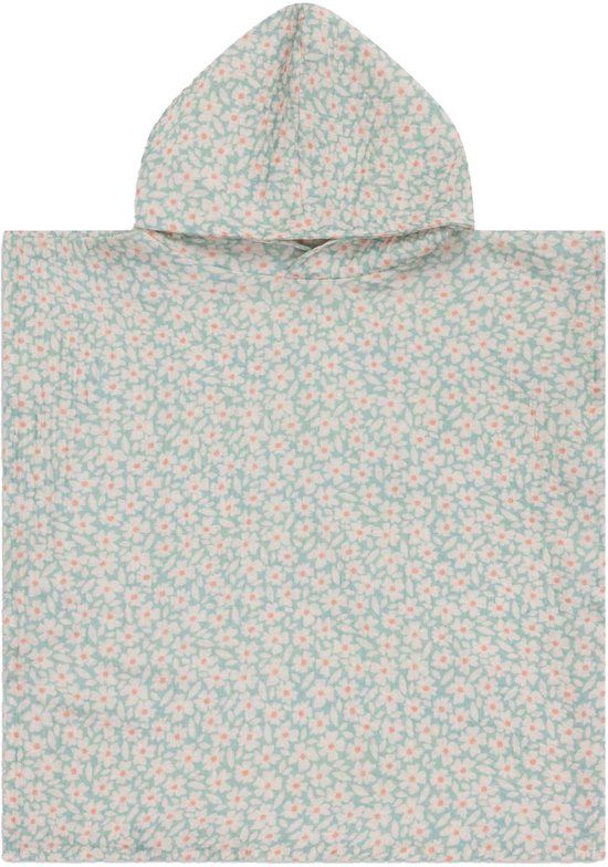Swim Essentials Groene Bloemen Hydrofiele Strandponcho 52 x 52 cm