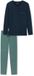 Schiesser Fine Interlock Pyjama Lange Mouw Mannen 178110 Dark Blue 56