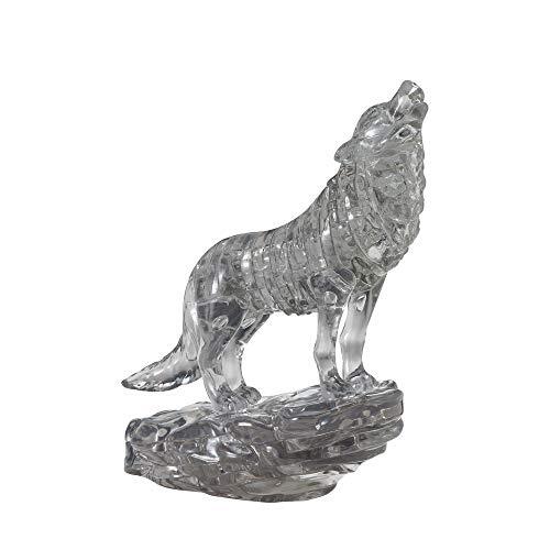 HCM Kinzel Crystal puzzel 59181 3D wolf zwart 37 delen