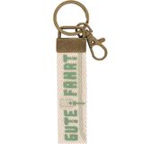 GRUSS & CO Sleutelhanger canvas motief Goede rit