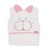 Ti TIN Babybadjas van badstof, 100% katoen, zachte en absorberende babydoekjes met capuchon met een kittendesign in roze