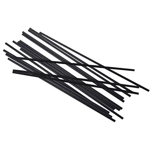 Healifty 50 stks Diffuser Sticks Geurverspreider Sticks Zwart Diameter 3mm Lange 9.2 inch Aromatherapie Accessoires