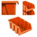 botle 100 x Stapelboxen, werkplaats, garage, zichtopslagboxen, flessenopslagboxen, stapelbakken, sorteerboxen, boxen, 120x195x90 mm, oranje, stapelbare bakken, kunststof opbergboxen