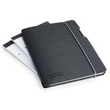 Rapesco 1637 Padfolio Map en 3 x Navulblokken met 160 Vel, A5, Zwart
