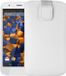 Mumbi Echt leren hoesje compatibel met Motorola Moto G hoes leren tas case wallet, wit