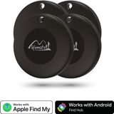 Lifemate Life Tag Duo - 4 stuks - Bluetooth tracker - compatibel met Apple Find My of Google Find Hub (iOS of Android), IP67 waterdicht