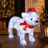 Feeric Lights & Christmas Kerstverlichting figuur - Franse Bulldog - 44 x 22 x 37 cm - LED