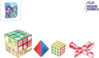 Brain Games Puzzelkubus Set - 4 Stuks - Educatief Speelgoed
