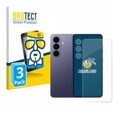BROTECT Screenprotector 3 Pièces pour Samsung Galaxy S26 (Avant+Caméra) Verre de protection transparent