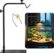 Support de lampe pour reptiles - réglable 45,7 - 81,3 cm - support de lampe avec socle lourd pour lampe chauffante
