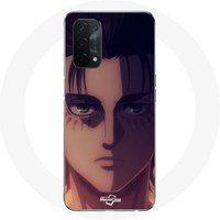 Maniacase Etui voor Oppo A74 5G Manga Eren Yeager Aanval der Titanen Maniacase