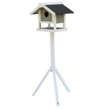 Nobby Vogelhuis TALVI wit-grijsbruin 60 x 60 x 140 cm