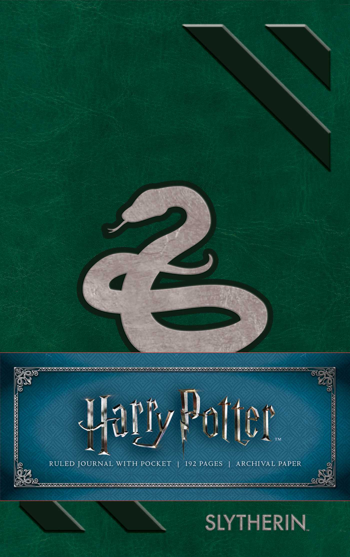 Harry Potter Slytherin Ruled Pocket Journal hardcover