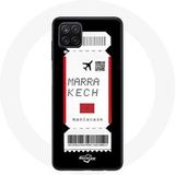 Maniacase Hoesje voor Samsung Galaxy A22 4G Air ticket Marrakech Marokko