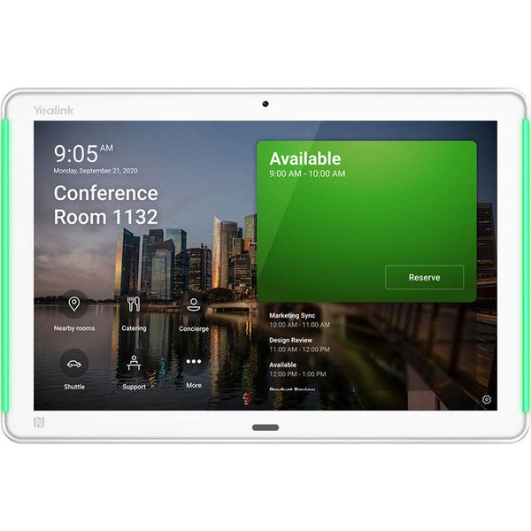 Yealink RoomPanel Plus - 10.1" Touchscreen Panel with Wi-Fi, Bluetooth, and PoE