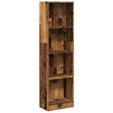 vidaXL Boekenkast 40x24x176 cm bewerkt hout oud houtkleurig
