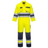 Portwest Nantes Hi-Vis Overall TX55 - Geel/Marine - XXL