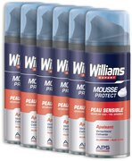 Williams Sensitive - 6 x 200 ml - Scheerschuim - Voordeelverpakking