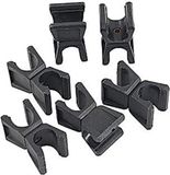 Precision Paalklemmen 3 Cm Pvc Zwart 7-delig