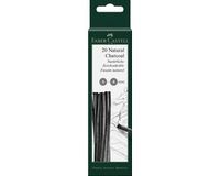 Faber-Castell Houtskool Pitt Monochrome 3-6 mm - 20 stuks
