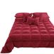PETTI Artigiani Italiani - Winterdekbed voor Lits-jumeaux (160/180 cm) - 260 x 270 cm van Fluweel, Dubbelzijdige Hypoallergene Bedsprei 350 g/m², Warm Dekbed, Bordeaux, Made in Italy