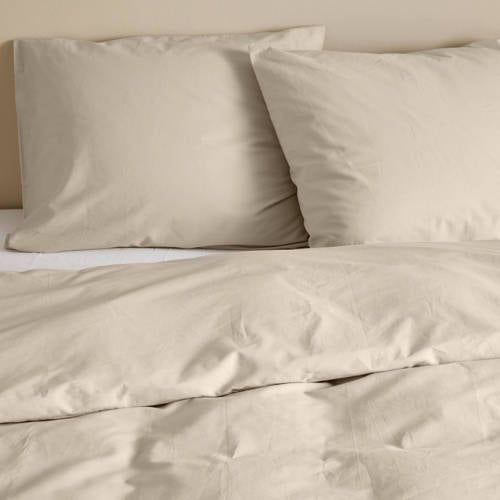 NOUS Living basis dekbedovertrek lits-jumeaux - beige (240x220 cm)