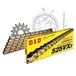 Kettingset DID Kettingset staal 525VX3 / 110 klinknagel slot voor Kawasaki Z SX 1000 ccm Bj. 2007-2009
