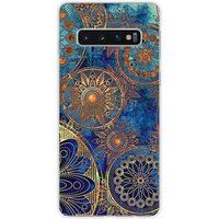 Samsung Galaxy S10 5G Mandala Blue Silicone Case