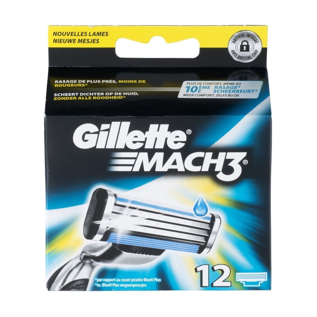 Gillette Mach 3 Scheermesjes 12 stuks