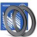 Neewer 58-77mm Step Up Ring Adapter (2 stuks) met reinigingsdoek