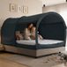 LEEDOR Bedtent, droomtenten, bedluifel, onderdak, hut, privacy, warm, ademend, pop-up, twinsize voor kinderen en volwassenen, patent aangevraagd (matras niet inbegrepen)
