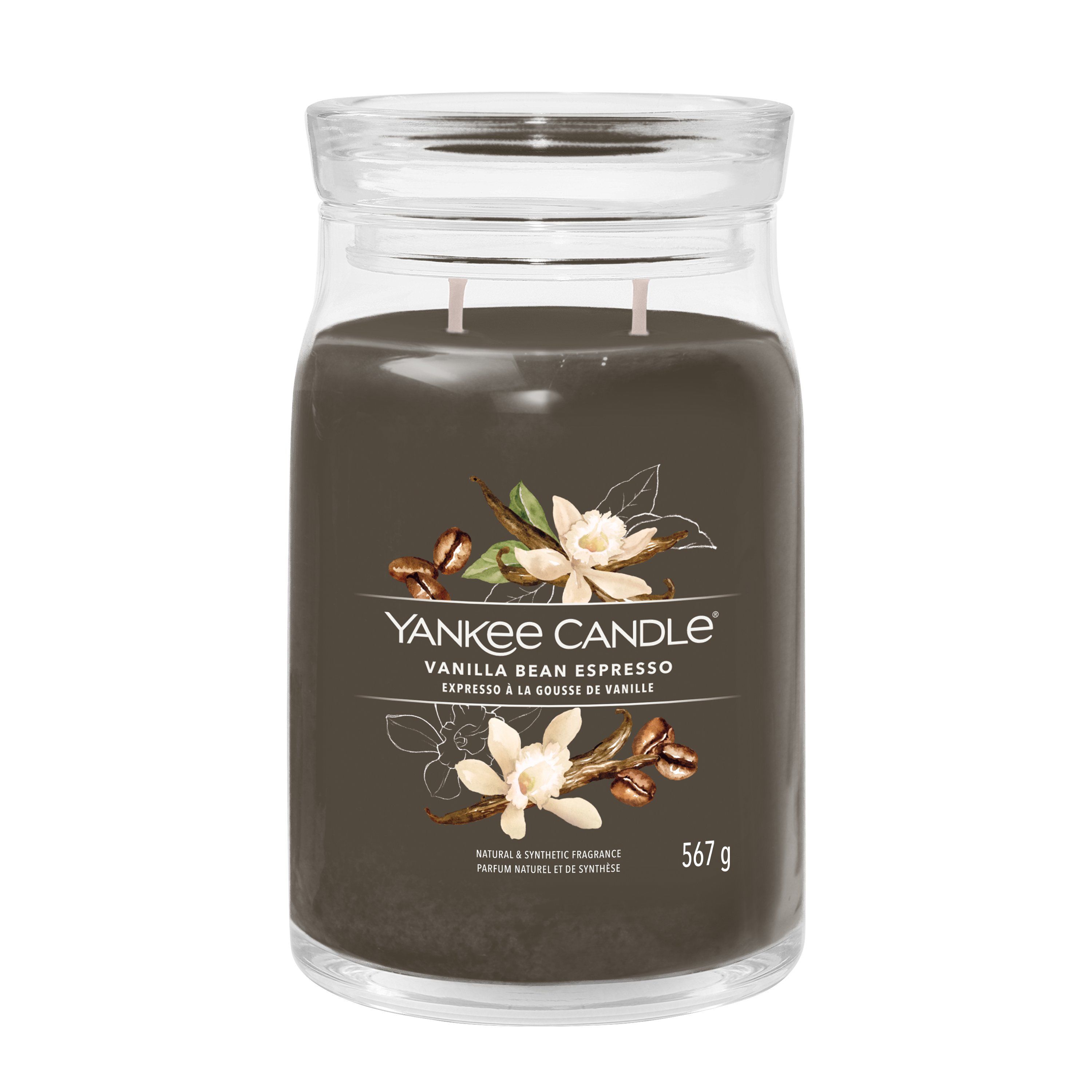 Yankee Candle Signature Cylinder Kaars - Vanilla Bean Espresso - Bruin