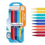 Paper Mate non-stop vulpotloden | 0,7 mm | HB #2 | diverse neonkleurige behuizingen | 10 stuks