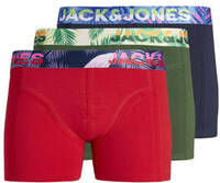 JACK & JONES JACK & JONES JUNIOR boxershort JACPAW - set van 3 rood/donkerblauw/groen