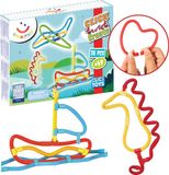 Spaghetteez Clics Spaghetteez 35 stuks set- flexibele bouwstaafjes- speelgoed 4,5,6,7,8 jaar jongens en meisjes- knutselen meisjes jongens- constructie speelgoed- Montessori speelgoed- educatief speelgoed