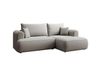 Icecat Canapé d'angle droit, en velours, gris